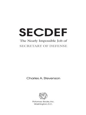 cover image of SECDEF